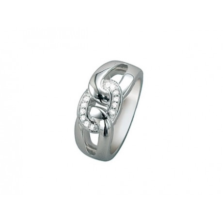 PIERRE CARDIN silver ring with zirconia