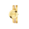 ELIXA Gold Plated and Leather Wrist Watch E092-L349