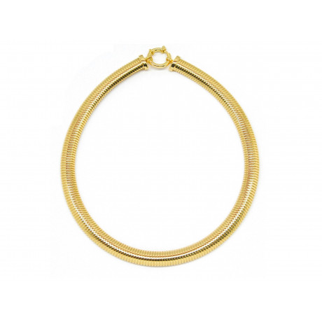 1AR Gold Plated Gas-Tube Necklace