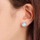BRONZALLURE Gemstone Stud Earrings