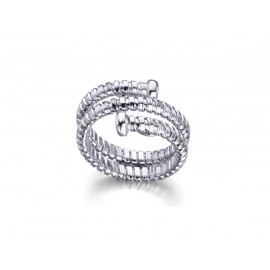 LE CARRE Rhodium Plated Silver Ring