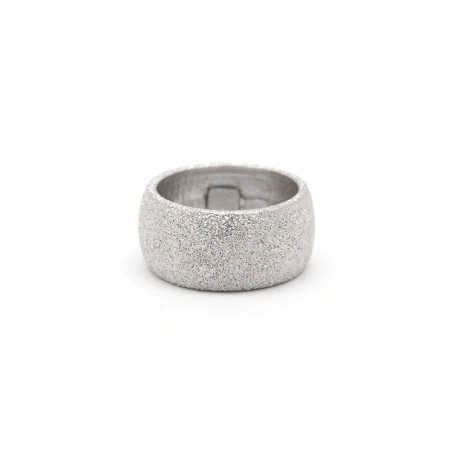 Diamond-Dust Finish Silver Ring