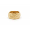 Diamond-Dust Finish Gold Plated Silver Ring