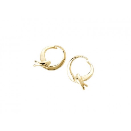 UNO de 50 Gold "Come Fly With Me" Gold Earrings PEN0683