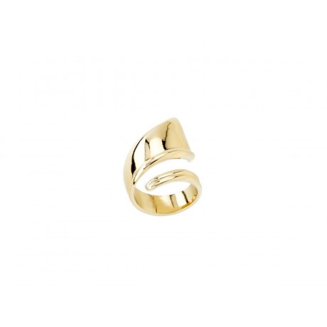 UNO de 50 "Light As A Feather" Gold Ring ANI0624