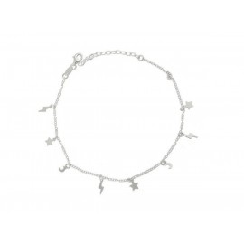 Sterling Silver Multiple Charms Anklet