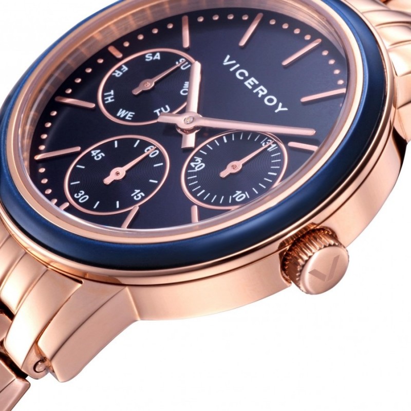 Comprar online y barato Reloj Viceroy mujer acero bicolor rosa Rolex ref.  42414-93 sin costes de envío.