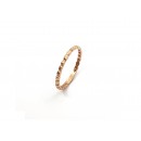 18k Rose Gold Beaded Ring