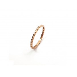 18k Rose Gold Beaded Ring