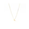 18k Gold Moon Diamond Necklace