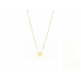 18k Gold Clover Diamond Necklace
