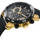 Men's VICEROY IP Gold Watch with silicone strap.