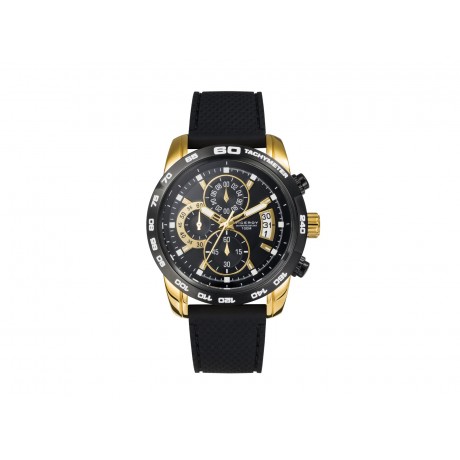 Men's VICEROY IP Gold Watch with silicone strap.