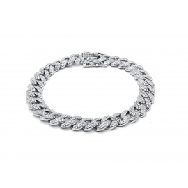 Bridal Silver Bracelet with Zirconia