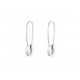 Safety Pin Silver Earring