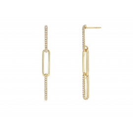 18k Gold Chain Earrings