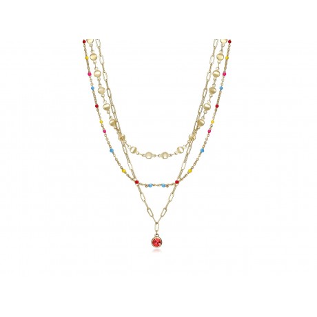 VICEROY IP Gold Steel Triple Necklace