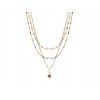 Collar Triple VICEROY Acero IP Dorado