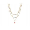 VICEROY IP Gold Steel Triple Necklace