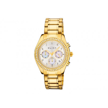 ELIXA Women's Golden Multifunction Watch E084-L319