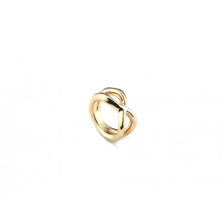 Anillo UNO de 50 Gold Crossed ANI0732