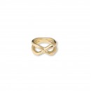 Anillo UNO de 50 Gold Crossed ANI0732