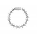 LOLA & GRACE Rondelle Silver Tone Bracelet 5140726