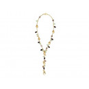 Gold Plated Silver Necklace with Quartz
