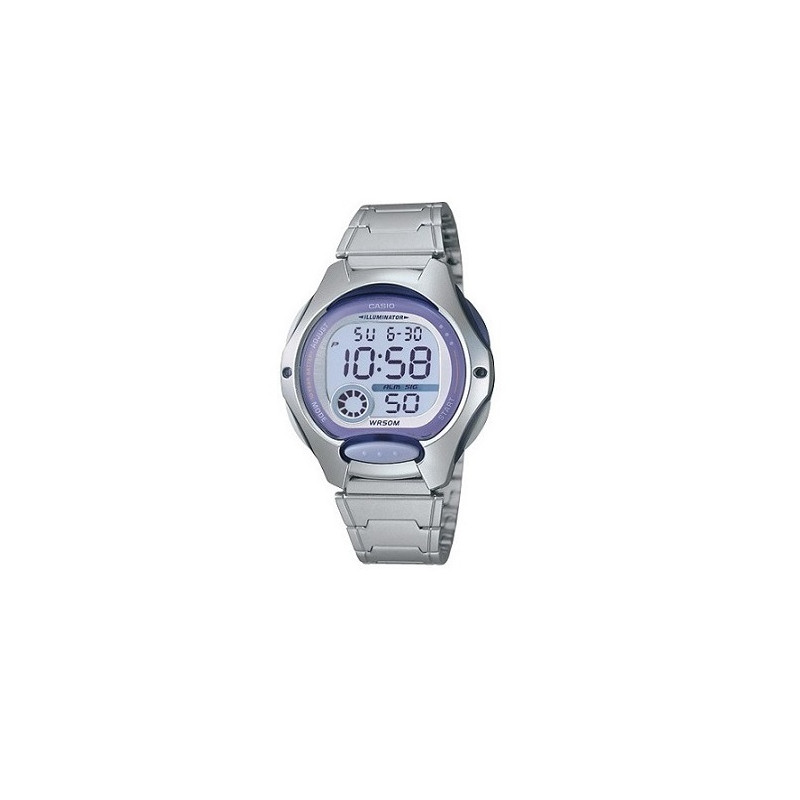 Reloj Digital CASIO Niña Bisel Lila LW-200D