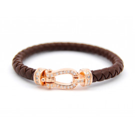 Rose Gold Silver Silicone Bracelet